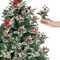 20 Pcs Artificial Christmas Tree Stems (Green,Red) 3.9"D x 3.9"W x 9.9"H